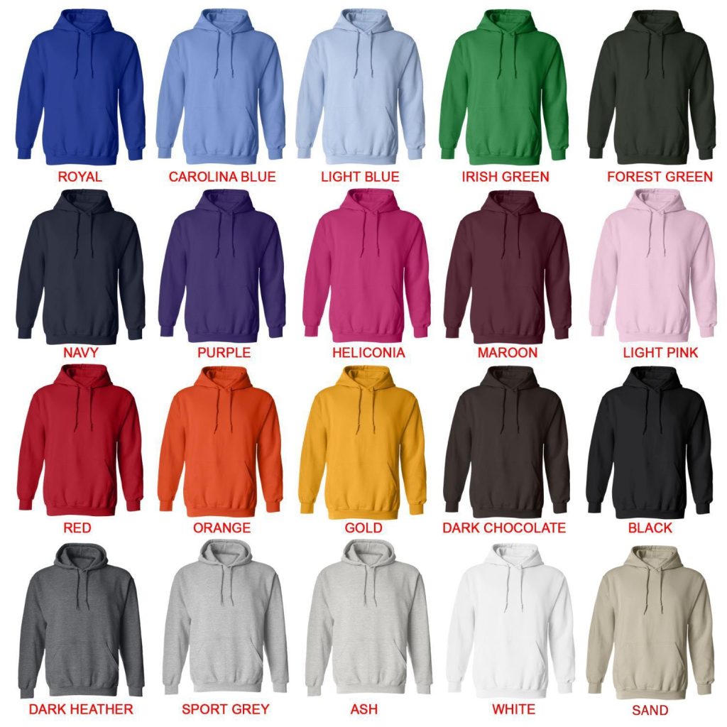 hoodie color chart - Jurassic World Merch