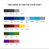 tank top color chart - Jurassic World Merch