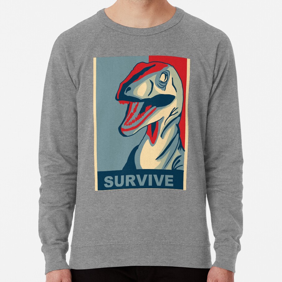 ssrcolightweight sweatshirtmensheather dark greyfrontsquare productx1000 bgf8f8f8 - Jurassic World Merch