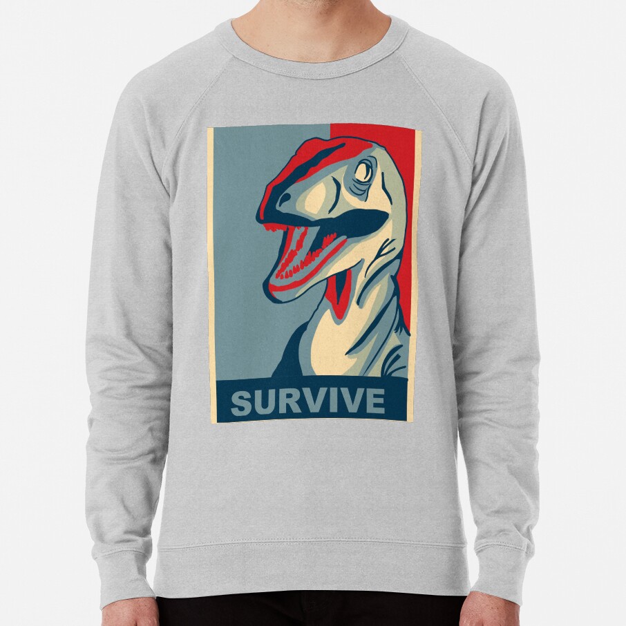 ssrcolightweight sweatshirtmensheather greyfrontsquare productx1000 bgf8f8f8 13 - Jurassic World Merch