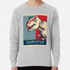 ssrcolightweight sweatshirtmensheather greyfrontsquare productx1000 bgf8f8f8 20 - Jurassic World Merch