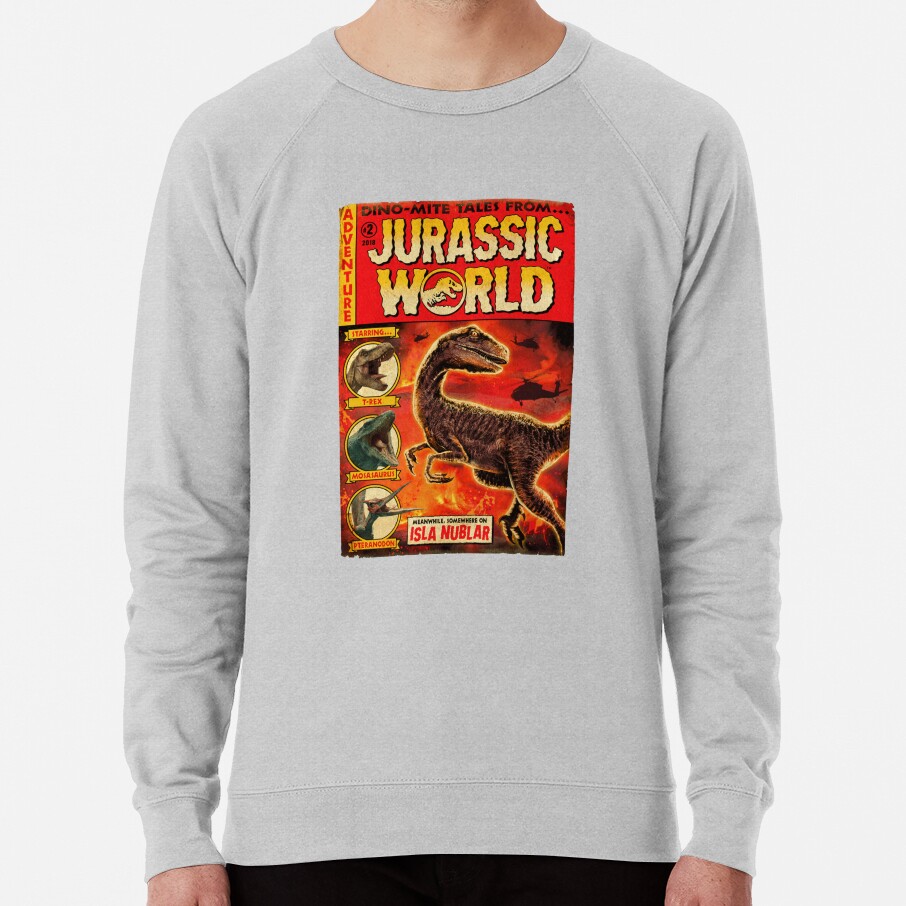 ssrcolightweight sweatshirtmensheather greyfrontsquare productx1000 bgf8f8f8 8 - Jurassic World Merch