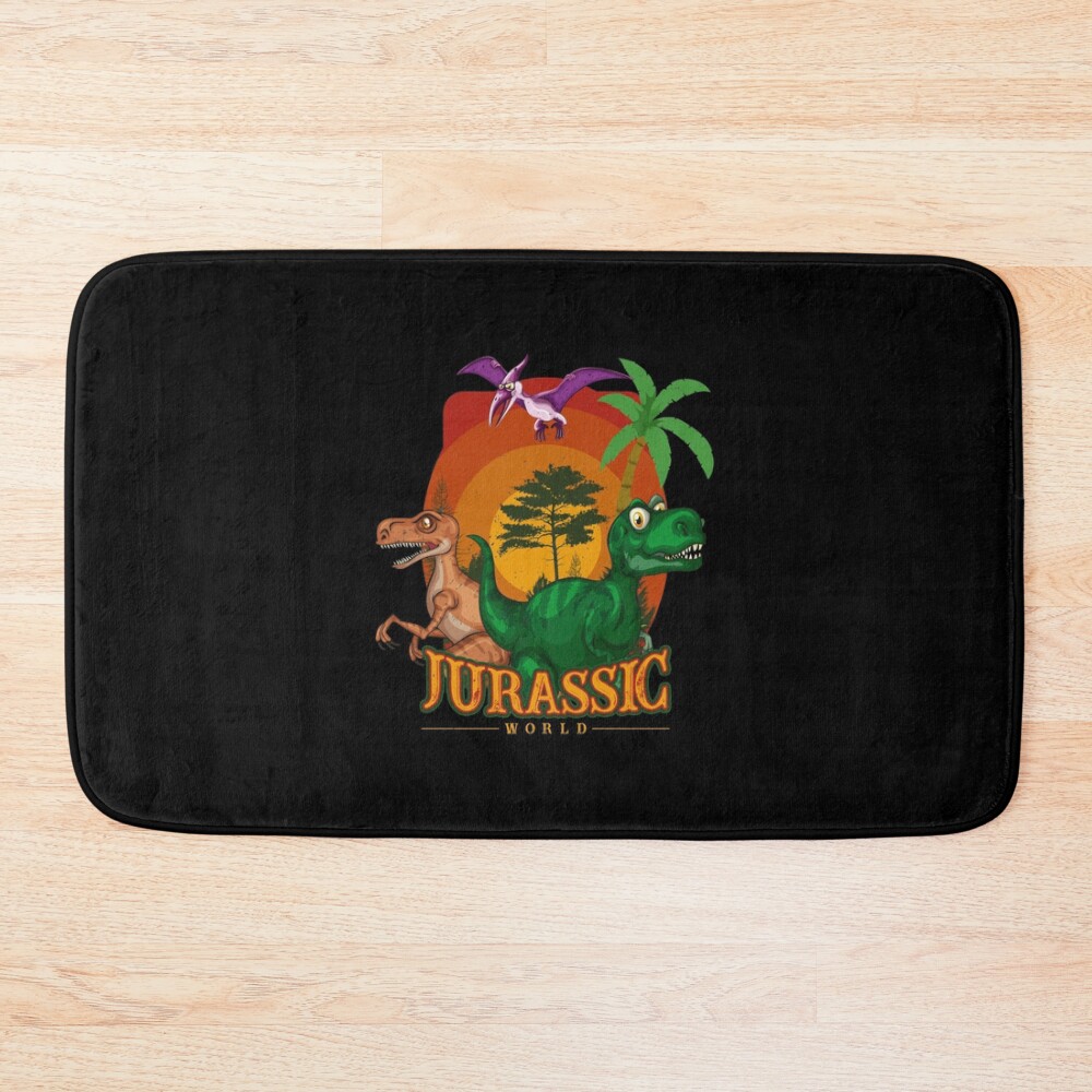 urbathmat flatlay largesquare1000x1000.1u5 9 - Jurassic World Merch